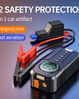 1000A 8400mAh Car Jump Starter مع ضاغط هواء القوة البنك مضخة محمولة تضخم لاسلكي الطوارئ البطارية Booster