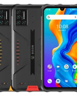 UMIDIGI BISON هاتف ذكي 6.3 بوصة FHD+، 6 جيجابايت/128 جيجابايت، هيليو P60، كاميرا 48 ميجابكسل، مقاوم للماء، أندرويد 10