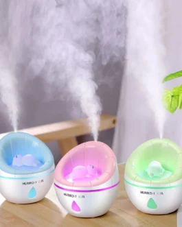 مرطب الهواء الصغير على شكل دب الأريكة مع ضوء ليلي لسطح المكتب - تقنية الموجات فوق الصوتية