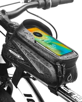 حقيبة دراجة مدمجة سعة 1.5 لتر بإطار أنبوبي أمامي لركوب الدراجات المريح