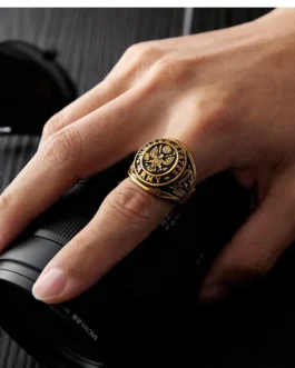 خاتم شخصية الرجعية لوح Eagle التيتانيوم الصلب الدائري