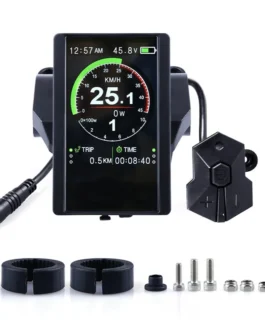 شاشة عرض BAFANG P850C عالية الدقة ملونة مع شحن USB ، عداد سرعة لمجموعة محرك الدراجة الكهربائية Bafang