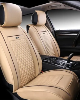 غطاء مقعد السيارة العالمي 3D تنفس بو الجلود وسادة حصيرة لوسادة كرسي السيارات