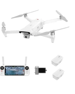 FIMI X8 SE 2022 V2 10KM FPV Drone 4K كاميرا GPS RC RTF 3 محاور Gimbal، بطاريتان، حقيبة تخزين، مكبر صوت Airthrow