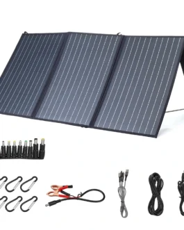 لوحة شمسية XMUND XD-SP2 100 واط | 3 USB شحن سريع + تيار مستمر PD | مقاوم للماء | التخييم السفر شاحن سيارة