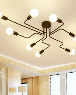 110-240 فولت LED مصباح السقف الثريا قلادة مع 4/6/8 رؤساء لتزيين الغرفة