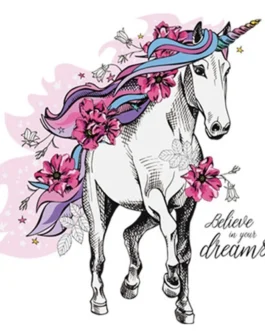 ملصقات جدارية ساحرة على شكل حصان جري لغرفة نوم الأطفال - ملصقات PVC قابلة للإزالة