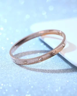 أساور من الفولاذ المقاوم للصدأ كريستال للنساء - إكسسوارات مجوهرات عصرية